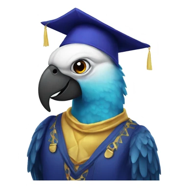 Scholar party parrot sticker