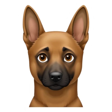 Belgian malinois saluting sticker