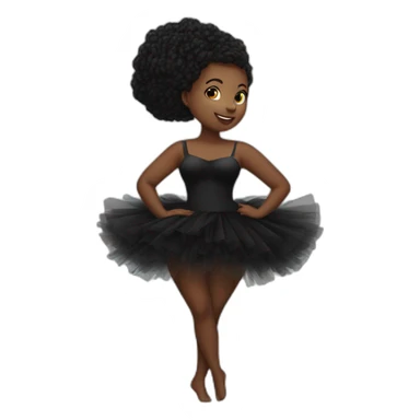 curvy-beauty-black-tutu view from below sticker