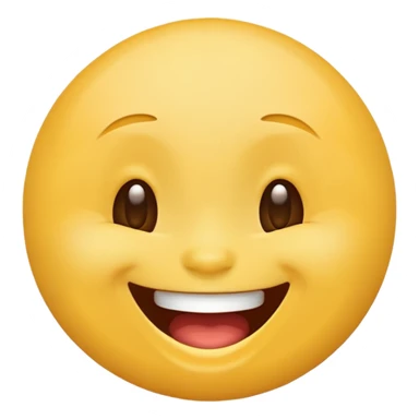 laughing face emoji, joyful expression sticker