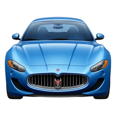 Blue Maserati sticker