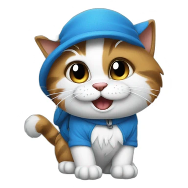 Smurfcat sticker