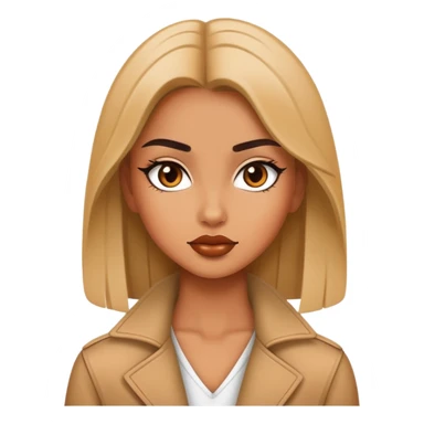 fashionable girl with attitude posing sticker