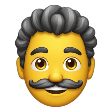 Chico trigueño con peluca de payaso  sticker