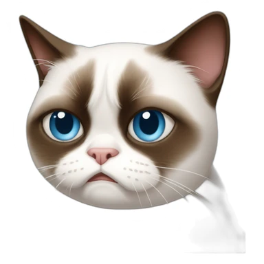 the real grumpy cat blazed old blue eyes sticker