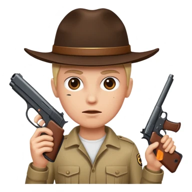 Gun pointed at head suicide kill sticker