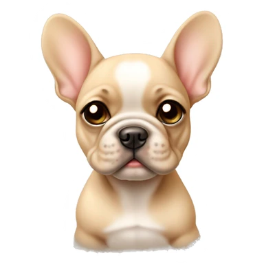 Cute Beige Frenchie puppy  sticker