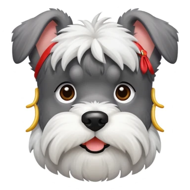Dog schnauzer blanco  sticker