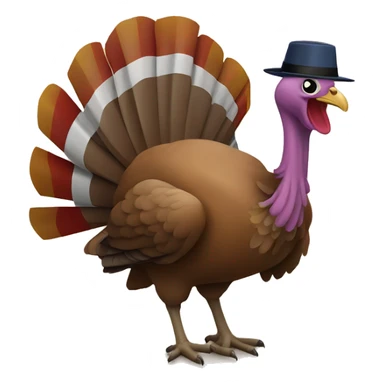 turkey delivering the mail sticker