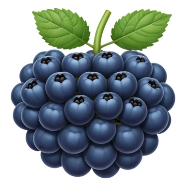 blue blackberry sticker