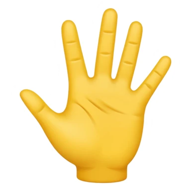 nah el hareketi, emoji style, yellow hand, clear gesture, no background sticker