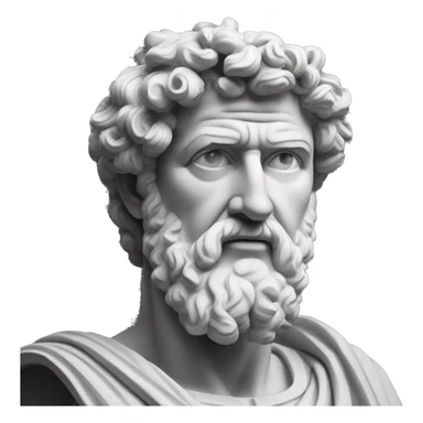"A dark landscape image of an ancient greek society deeply connected to stoicism, black and white, ancient greek architecture, include one single big statue of a stereotypical strong greek man, marcus aurelius --ar 16:9 --style G4JuqKlERum6vZGYhO9USsL"
 sticker