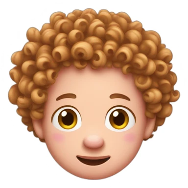 pig-with-curly-hair sticker