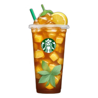 starbucks iced tea sticker