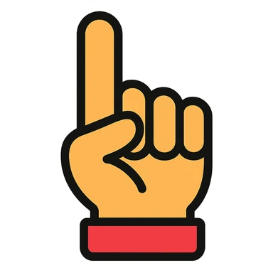 index finger sticker