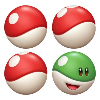 yoshi vers cute plus mignon comme la troisième image mais avec un coco rouge et blanc sticker