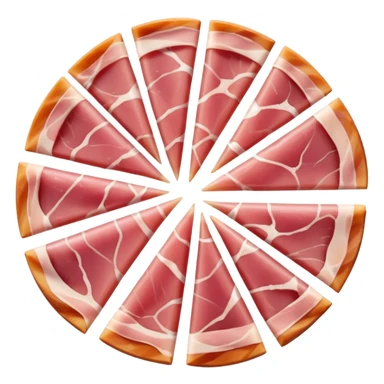 fette di prosciutto crudo affumicato (Parma Ham) sticker