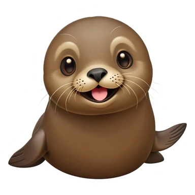 cute fur seal sticking out its tongue sticker