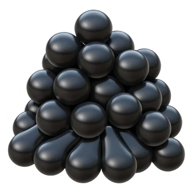 Black pollythene simple  sticker