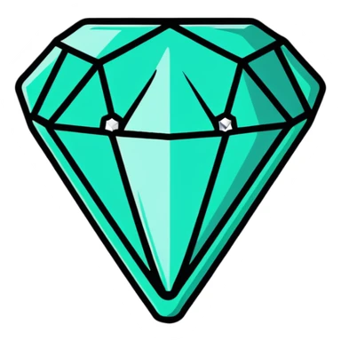 sparkling diamond next to a VIP badge sticker