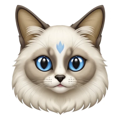 Blue seal point Balinese cat sticker