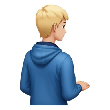 quelqu'un qui admire la vue depuis un point panoramique qui done sur une ville
 sticker