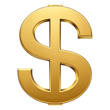 MACOS ICON STYLE dollar sign SYMBOL simple icon sticker