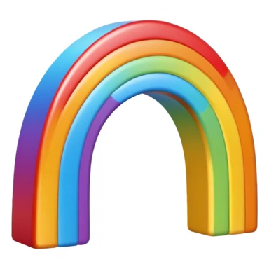 Un cœur arc en ciel  sticker