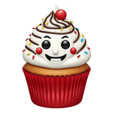 Terrifier cupcake sticker