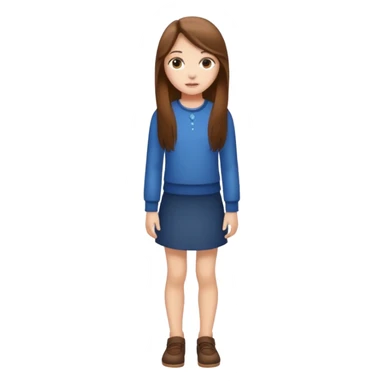 Naked girl full body sticker