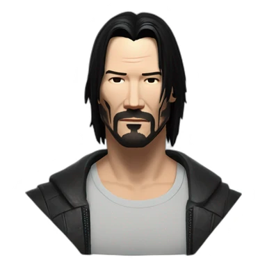 Keanu Reeves from cyberpunk 2077 sticker