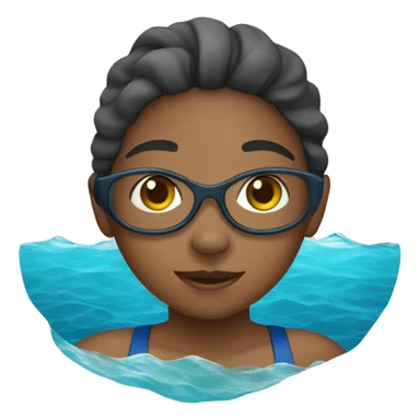 girl swimming in the atlantic ocean sticker