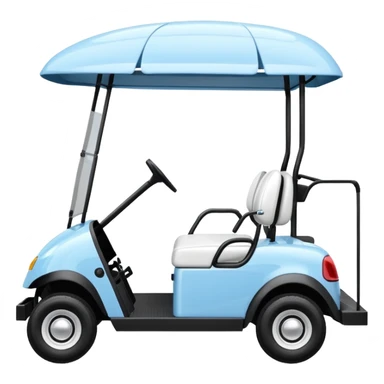 baby blue golf cart sticker