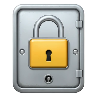 Keycard lock on a Door sticker