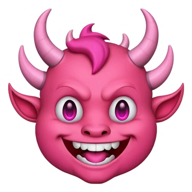 Devil emoji but pink 😈 sticker