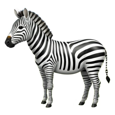 zebra grazing sticker