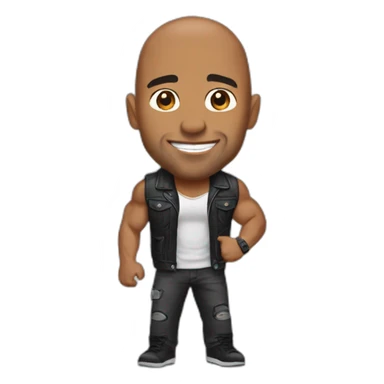the rock qui gifle qulquin sticker