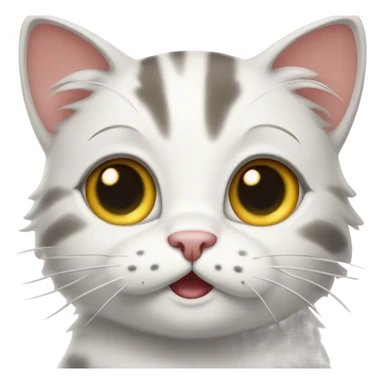 cat super happy crying from glee sticker