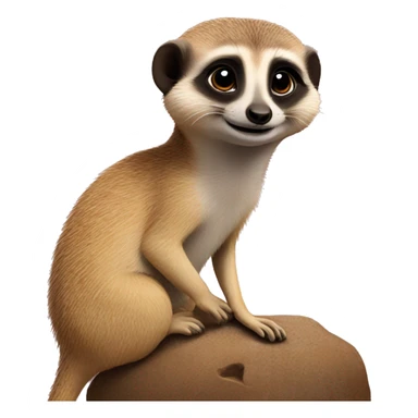 a meercat in love  sticker