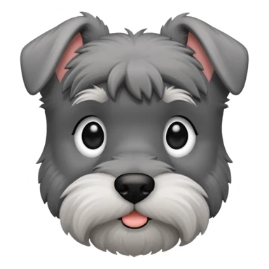 Schauzer mini gris perro sticker