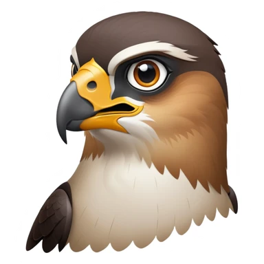 cinematic-noble-peregrin-falcon-portrait-emoji,-poised-and-majestic,-with-a-streamlined,-muscular-build,-a-sharply-hooked-beak,-and-intense,-piercing-eyes-that-exude-focus-and-speed,-simplified-yet-sharp-and-sophisticated-features sticker