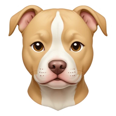Pit bulls blond and white sticker