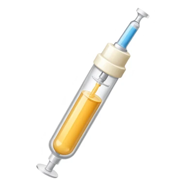cream medicine in a syringe sticker
