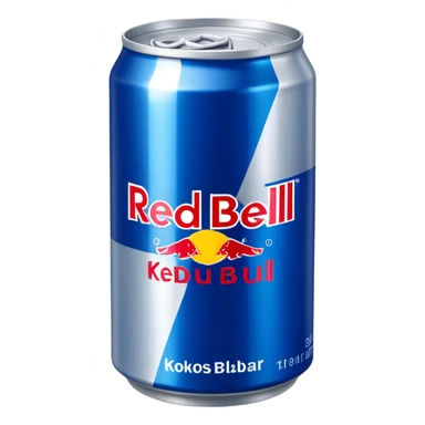 Kokos blåbär redbull sticker