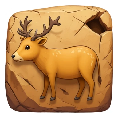 stone age cave art sticker