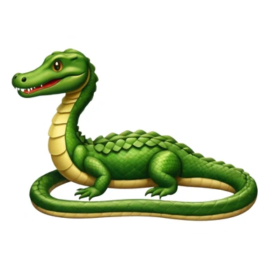 Alligator snake sticker
