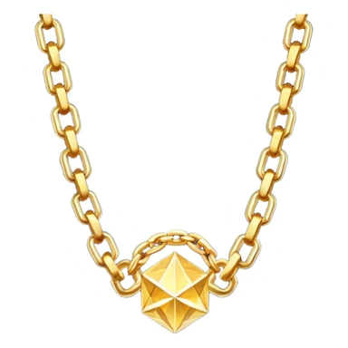 fantasy magic heavenly golden chains low poly sticker