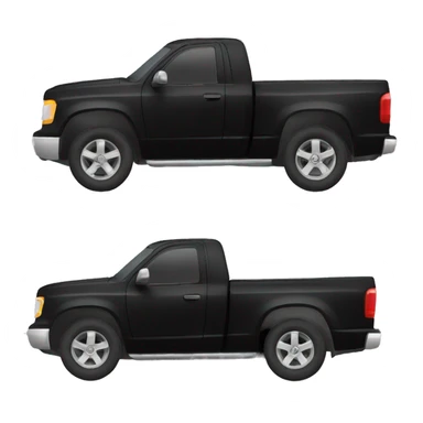 black pickup truck side sticker