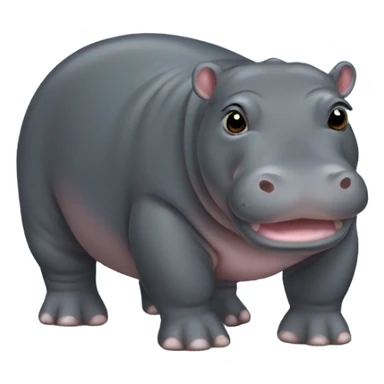 Pygmy hippo sticker