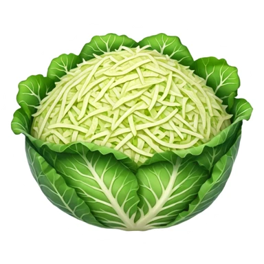 a big pile of grated cabbage no leaves and no cabbage sticker